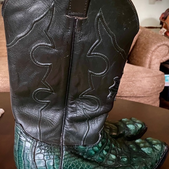 Alligator Cowboy Boots 11d - Picture 8 of 12